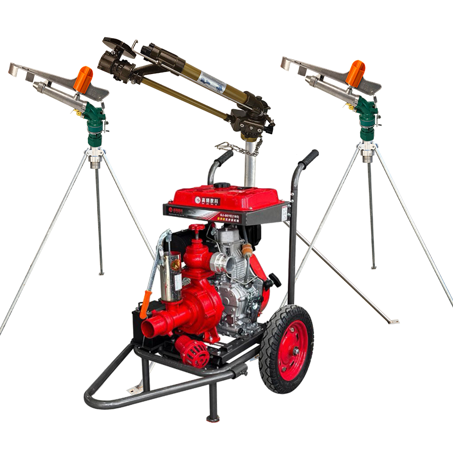 泰州一体式灌溉机组 全套喷枪水带配齐 抗旱浇地神器